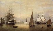 Fitz Hugh Lane Der Bostoner Hafen oil on canvas